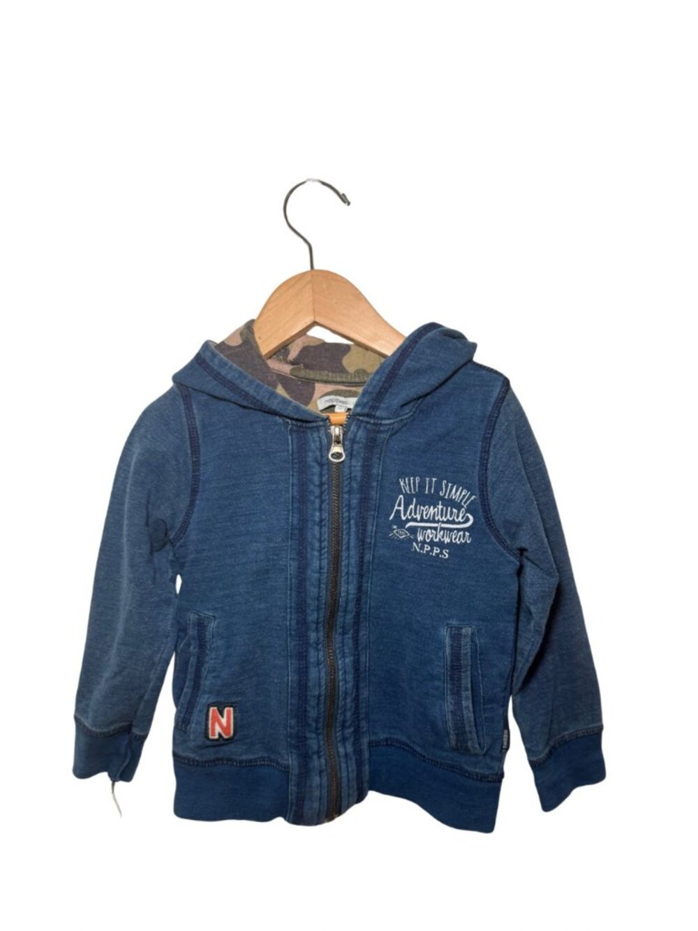 Noppies Indigo Zip Hoodie 98